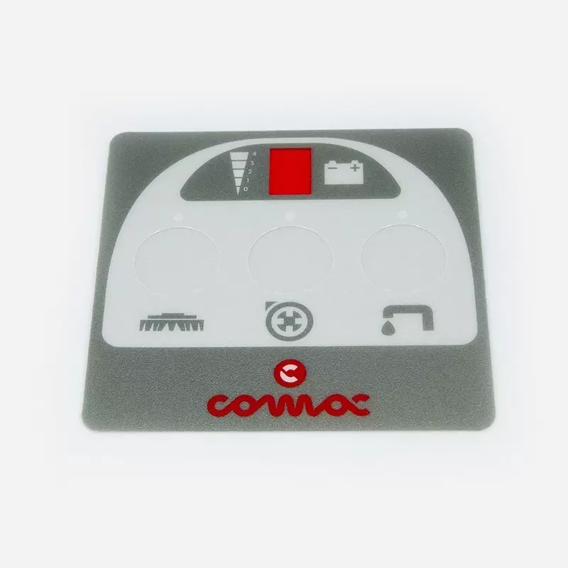 AUTOCOLLANT COMAC VISPA AVEC BOUTONS EVIDES
