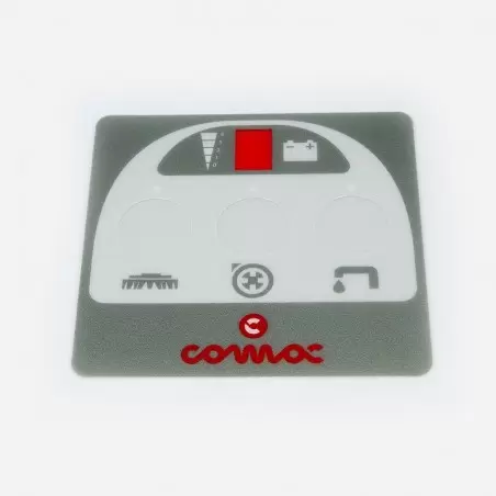 AUTOCOLLANT COMAC VISPA AVEC BOUTONS EVIDES